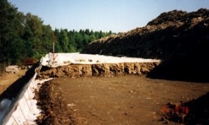 Bau einer Deponie mit Geotextilien (Niesky in Sachsen) Bau einer Deponie mit unseren Geotextilien